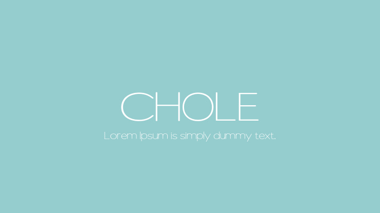 CHOLE Font