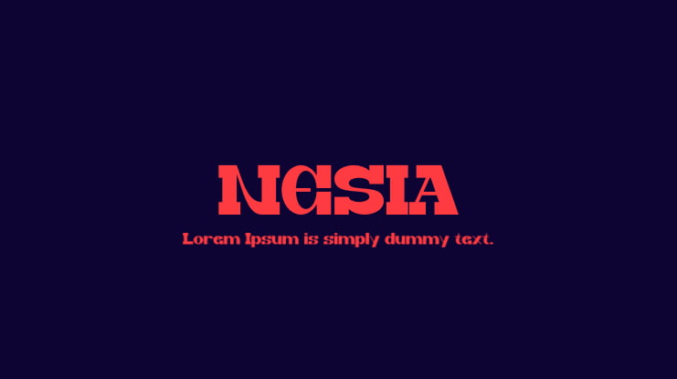 NESIA Font