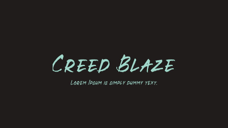 Creed Blaze Font