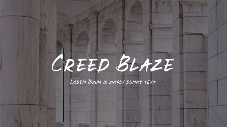 Creed Blaze Font