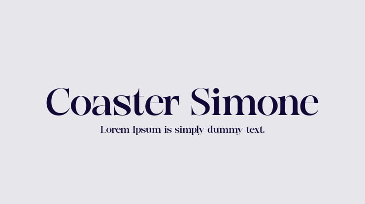 Coaster Simone Font