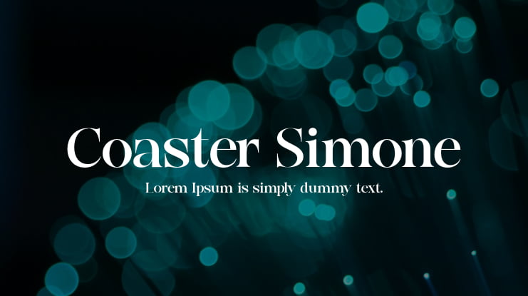 Coaster Simone Font