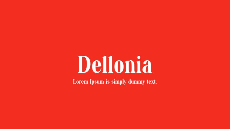 Dellonia Font