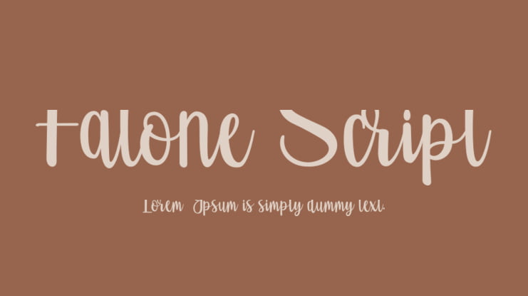 Fatone Script Font