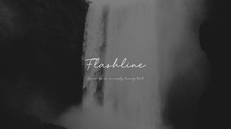 Flashline Font