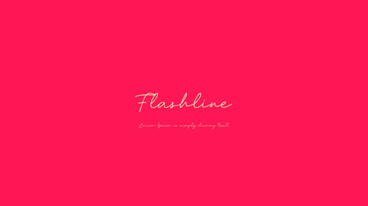 Flashline Font