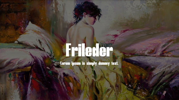 Frileder Font Family