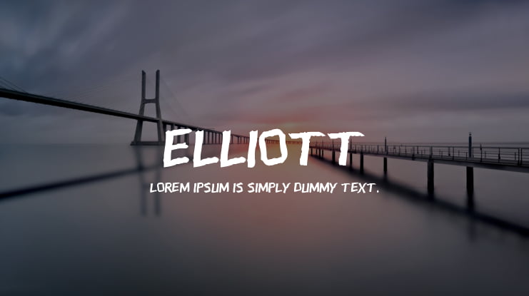 ELLIOTT Font