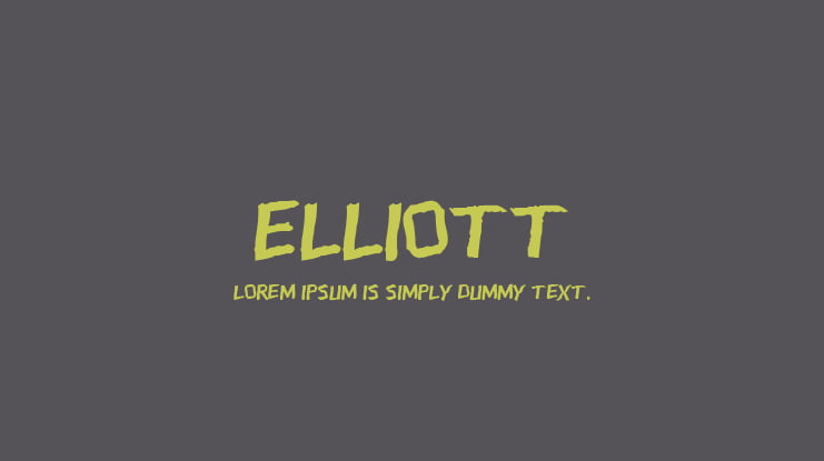 ELLIOTT Font