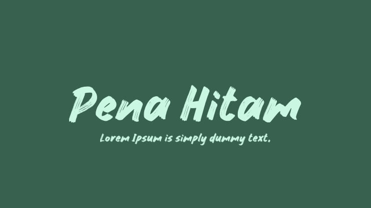 Pena Hitam Font