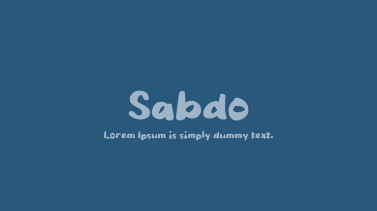 Sabdo Font