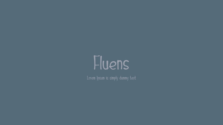 Fluens Font