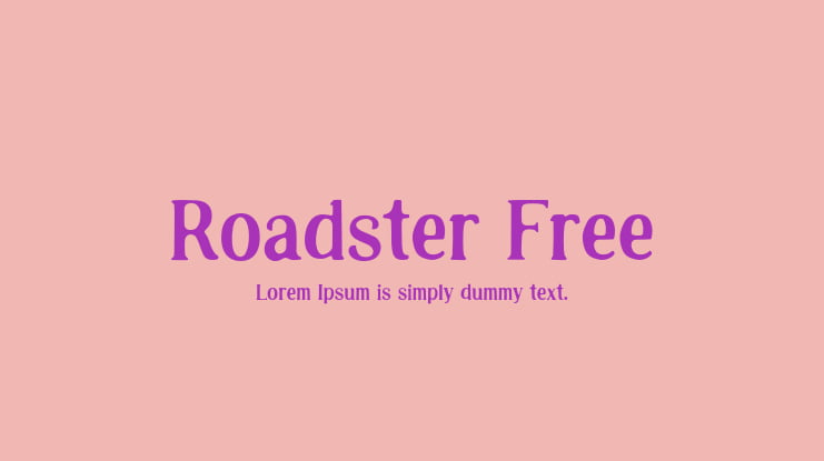 Roadster Free Font