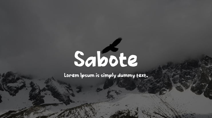 Sabote Font