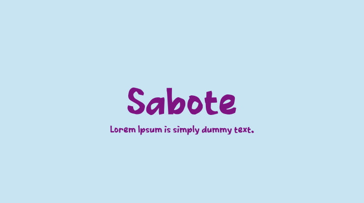 Sabote Font