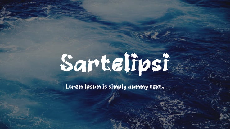 Sartelipsi Font