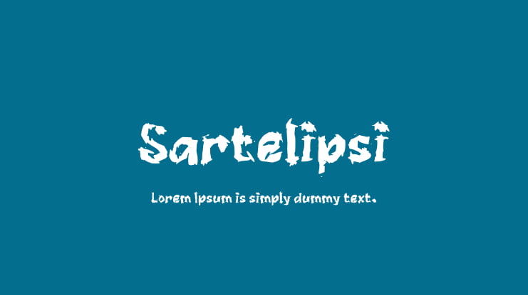 Sartelipsi Font