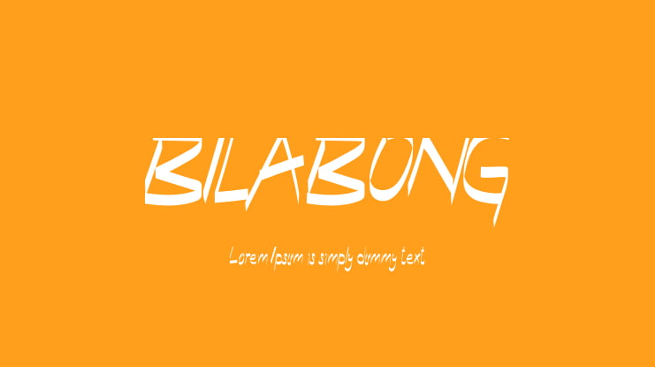 BILABONG Font