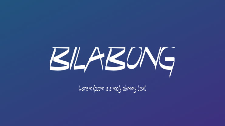 BILABONG Font