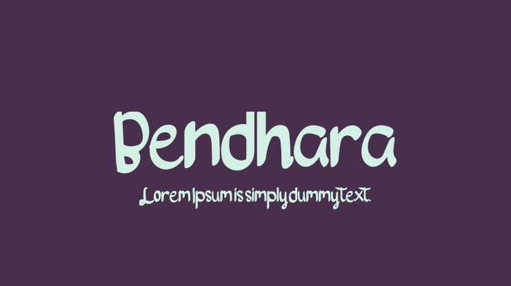 Bendhara Font