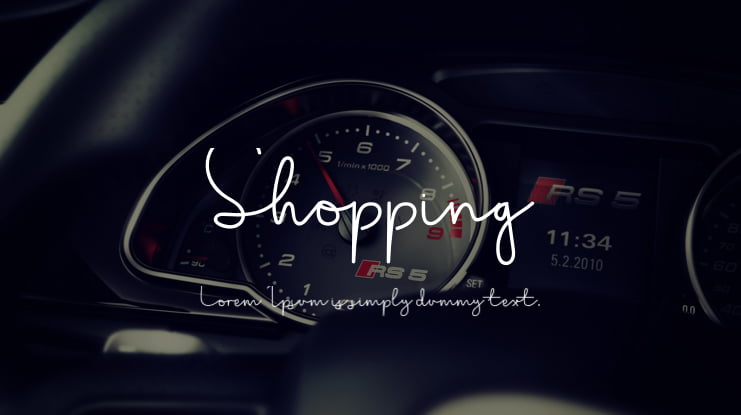 Shopping Font