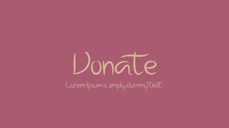 Donate Font