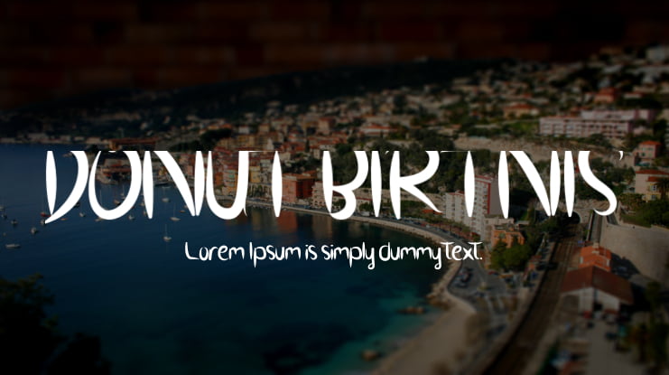 DONUT BIRTNIS Font