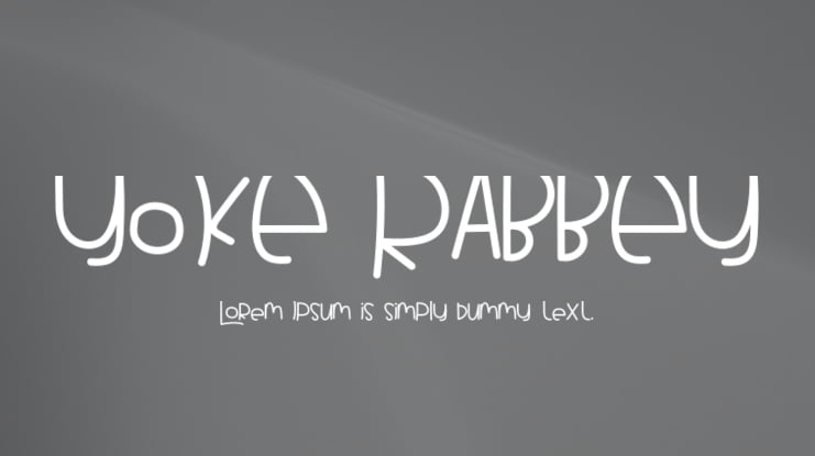 YOKE RABBEY Font