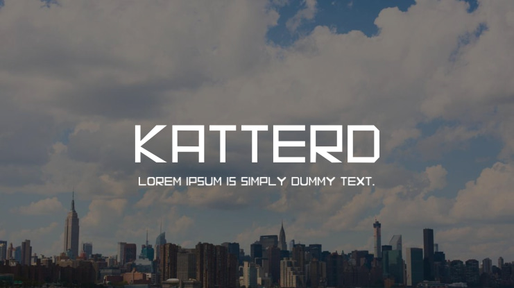 KATTERD Font