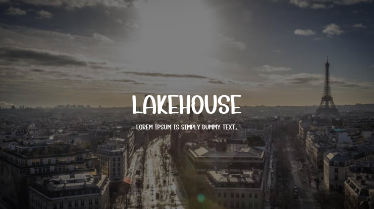 Lakehouse Font