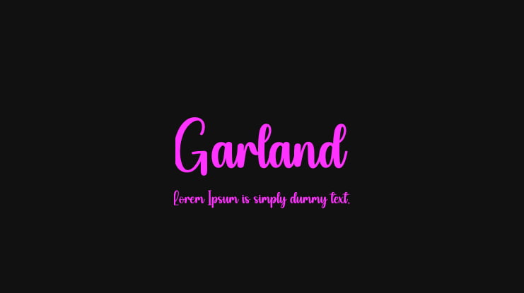 Garland Font