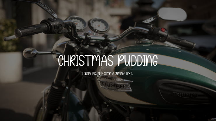 Christmas Pudding Font