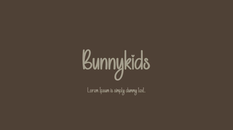 Bunnykids Font