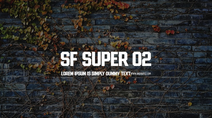 SF SUPER 02 Font Family