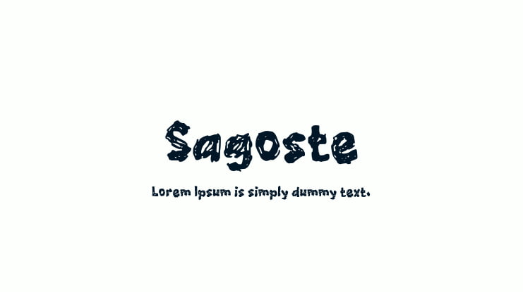 Sagoste Font