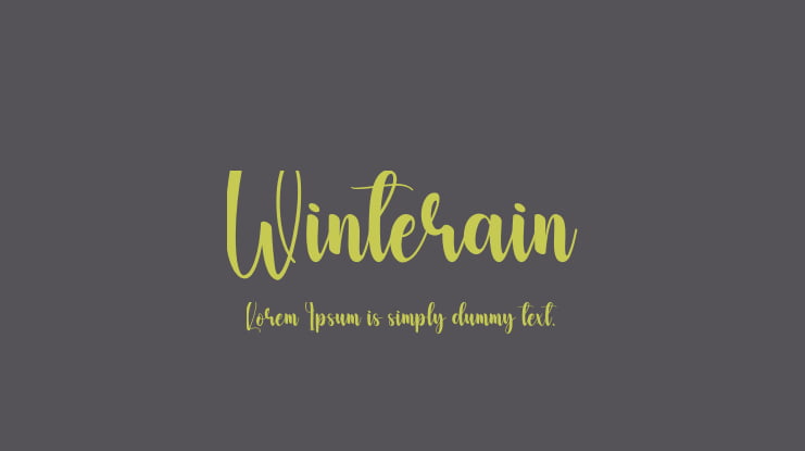 Winterain Font