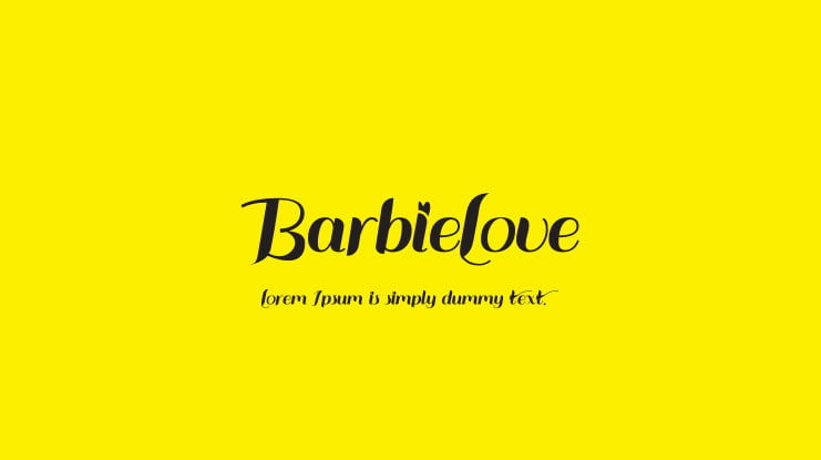 BarbieLove Font