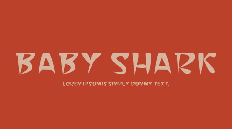 BABY SHARK Font