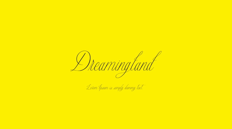 Dreamingland Font