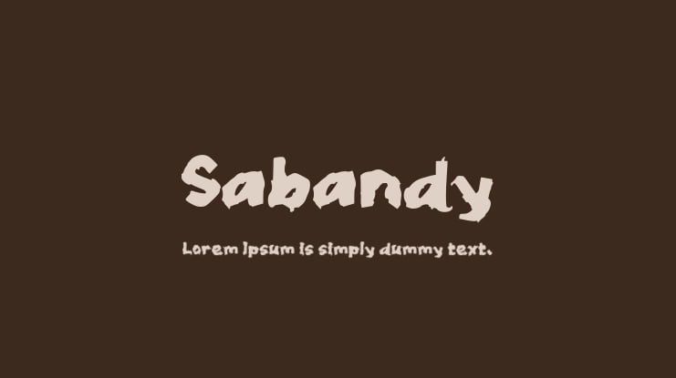 Sabandy Font