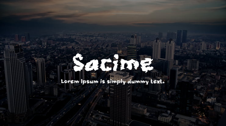 Sacime Font