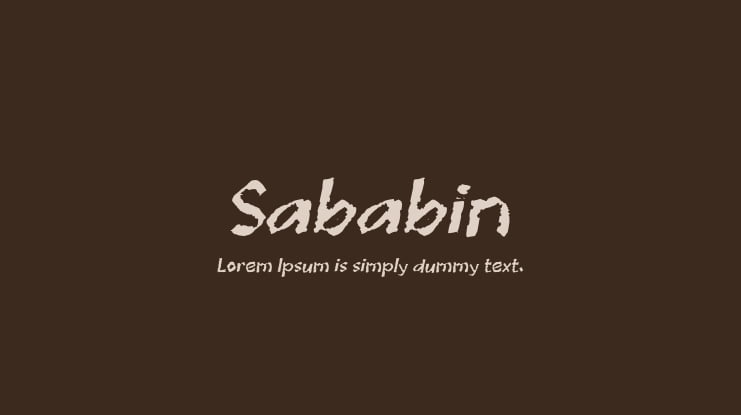 Sababin Font