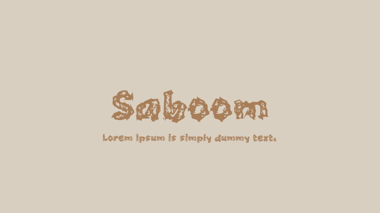 Saboom Font