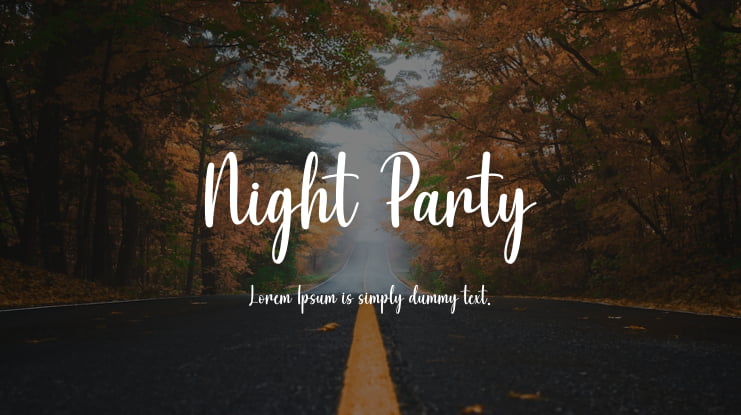 Night Party Font