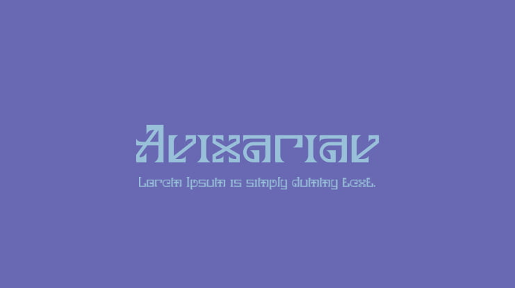 Avixariav Font