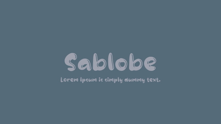 Sablobe Font