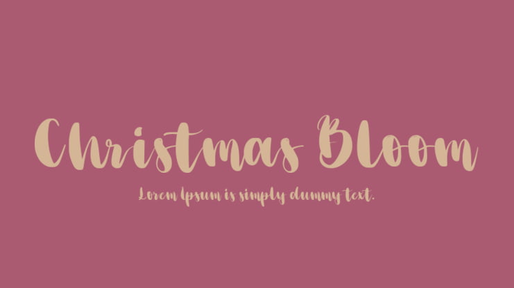 Christmas Bloom Font