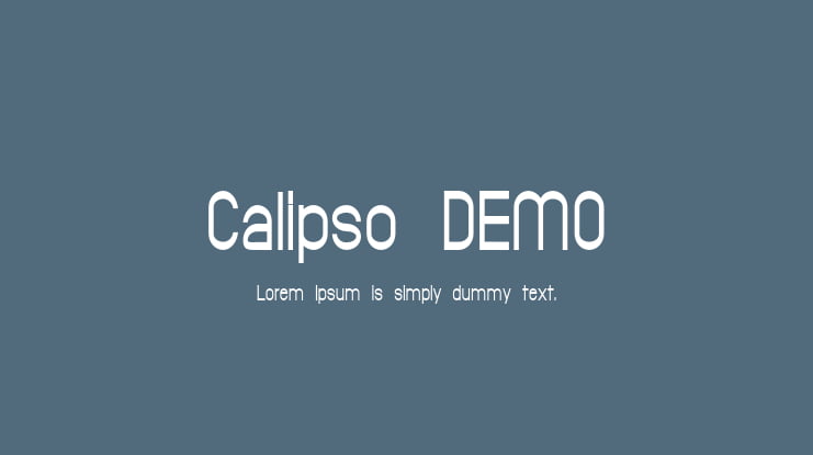 Calipso DEMO Font