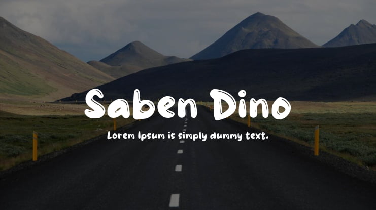 Saben Dino Font