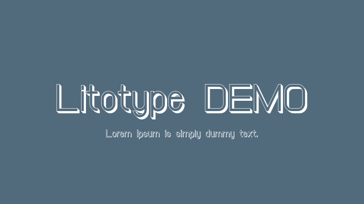 Litotype DEMO Font